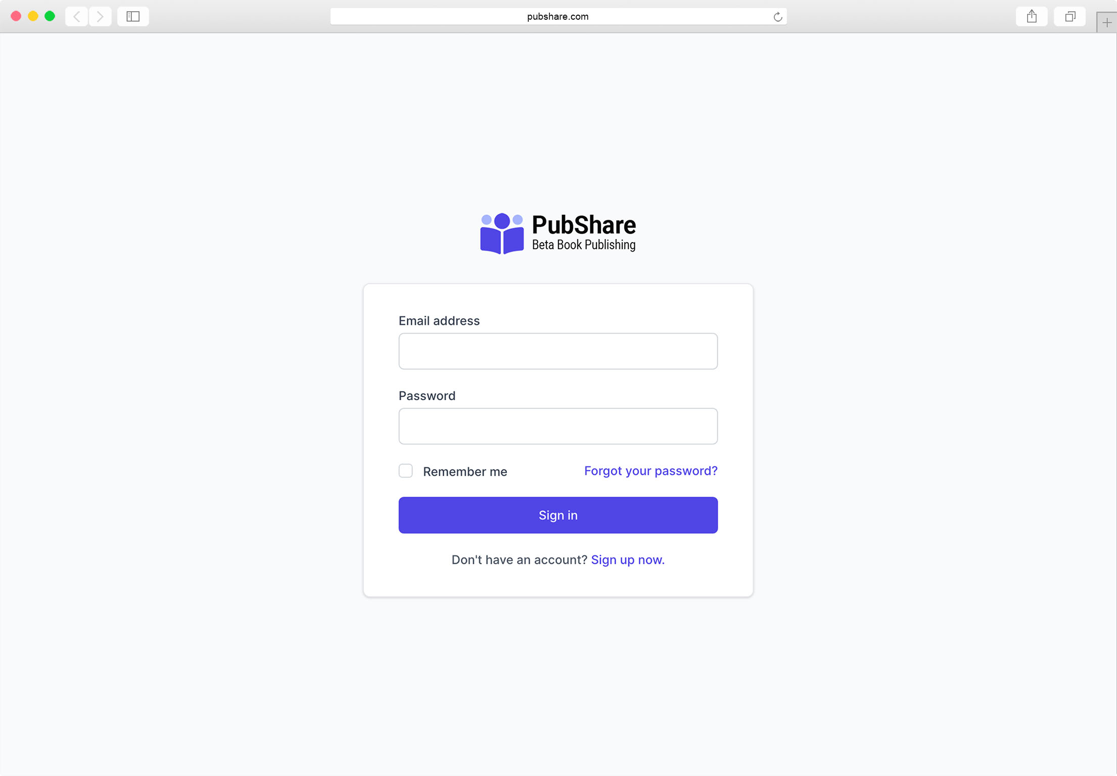 logging-in-and-out-of-pubshare-pubshare-docs