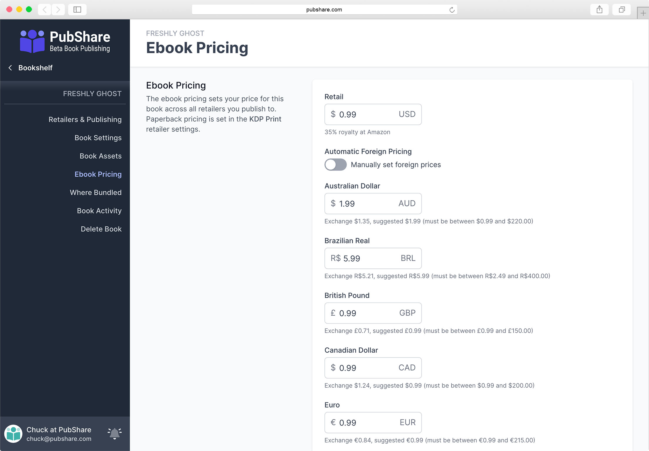 Ebook Pricing